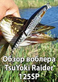 Обзор воблера TsuYoki Raider 125SP.