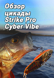 Разрешенная браконьерская снасть. Обзор блесны-цикады Strike Pro Cyber Vibe.