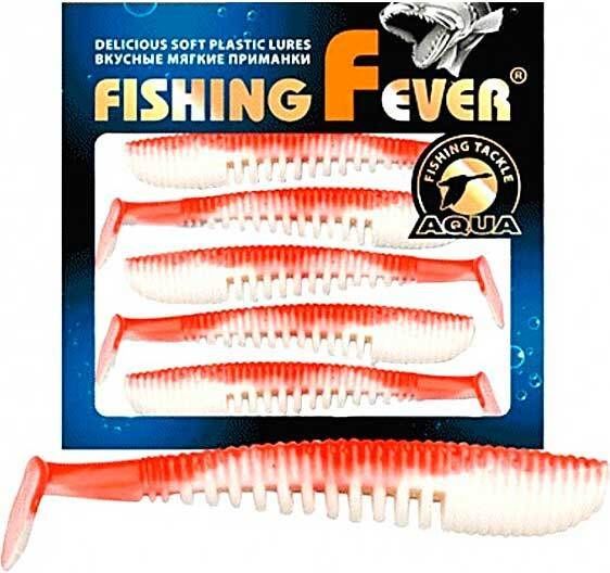 Риппер Aqua FishingFever Comb (7 см) 003 бело-красный (упаковка - 5 шт)
