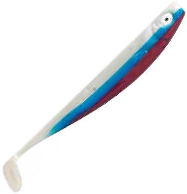 Виброхвост Balzer Edition Kauli (12 см) White Blue Red (упаковка - 5 шт)
