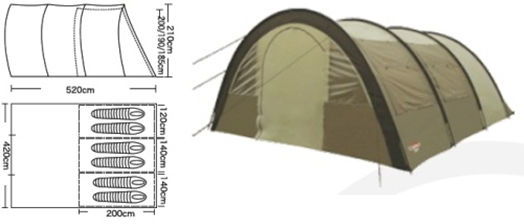 Палатка кемпинговая CAMPACK-TENT Urban Voyager 6