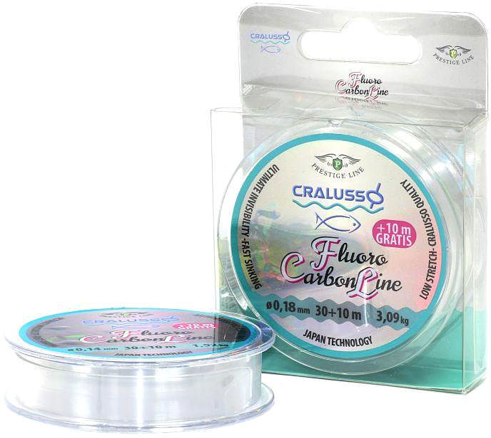 Флюорокарбон Cralusso Fluoro Carbon 30+10м 0.14мм (прозрачный)