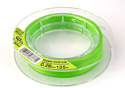 Плетеная леска Daiwa Tournament 8xBraid Chartreuse 0.08мм 10lb 135м*