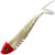 Виброхвост Delalande Buster Shad (7см) White/red head-61 (упаковка - 5шт)