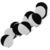 Шарик плавающий Delphin The End Zig Rig Black/White 12мм (упаковка - 10шт)