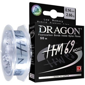 Леска Dragon HM69 Pro 50м 0.081мм (светло-голубая)