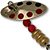 Блесна Fishycat Bretton Axial (Silver Red & Black Dots) №4 (5,0г)