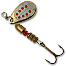 Блесна Fishycat Bretton Holo GHSRD (Gold Holo Silver Red Dots) №0 (1,6г)