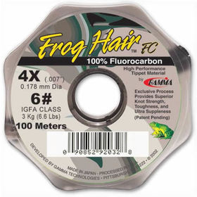 Леска FrogHair Fluorocarbon Tippet Material 20m 0,381mm