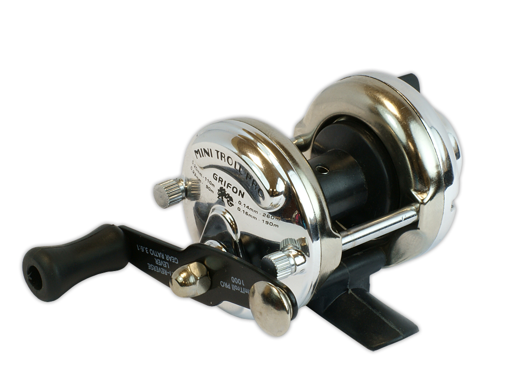 Катушка зимняя Grifon Mini Troll Pro Silver (серебро)