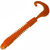 Твистер Helios Credo Long Body (7.6см) Orange&Sparkles (упаковка - 12шт)