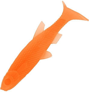 Виброхвост Helios Nelma (8см) Orange (упаковка - 6шт)