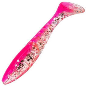 Виброхвост Helios Slash 2.64 (6.7см) Silver Sparkles&Pink (упаковка - 10шт)