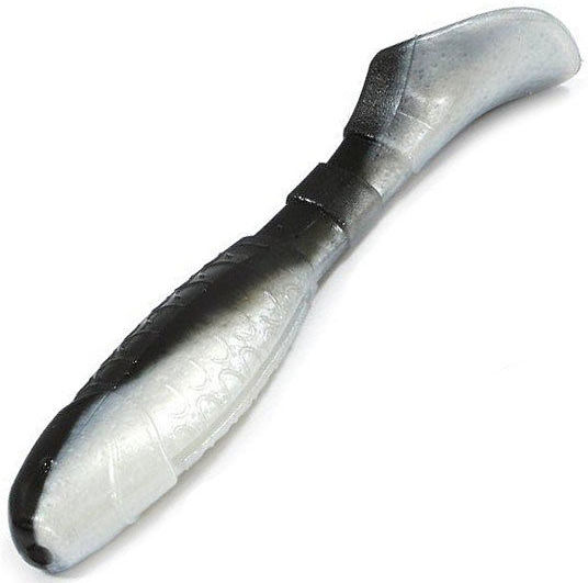 Силиконовая приманка Helios Chubby (9см) Black & Pearl (упаковка - 5шт)