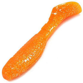 Силиконовая приманка Helios Chubby (9см) Orange & Sparkles (упаковка - 5шт)