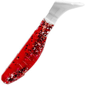 Силиконовая приманка Helios Chubby (9см) Red Sparkles WT (упаковка - 5шт)