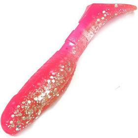 Силиконовая приманка Helios Chubby (9см) Silver Sparkles & Pink (упаковка - 5шт)