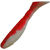 Силиконовая приманка Helios Chubby (9см) White & Red (упаковка - 5шт)