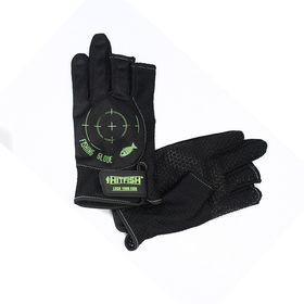 Перчатки без пальцев HitFish Glove-02 р. L (зеленые)