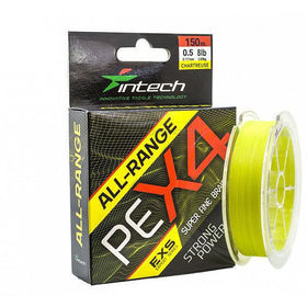 Леска плетеная Intech All-Range PE X-4 #0.3 120м 0.06мм (желтая)