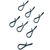 Застежка Yarie Snap Ring No.530 # L-8.5lb (0.5мм/3.9кг)