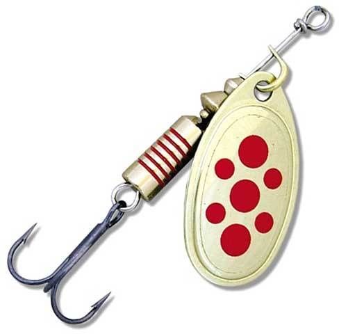 Блесна Lav MD Spinner Universal №0 (2г) Brass Red Dots