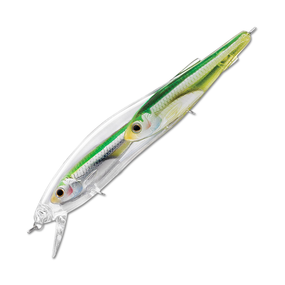 Воблер LiveTarget Emerald Shiner Baitball Jerkbait 802 Pearl/Bright Green