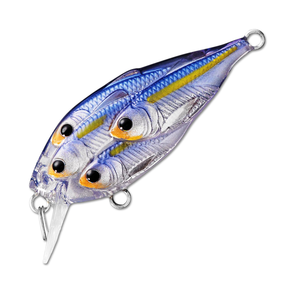 Воблер LiveTarget Yearling Squarebill 812 Pearl/Violet Shad