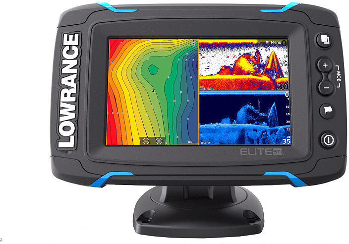 Эхолот Lowrance Elite-5Ti Mid/High/DownScan (000-12421-001 или 000-14368-001)