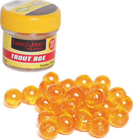 Насадки искусственные съедобные Lucky John Pro Series Trout ROE икра 4.5мм 70шт.