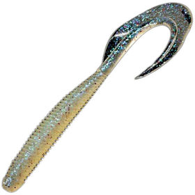 Силиконовая приманка Megabass Kemuri Curly (11.4см) clear holo (упаковка - 7шт)