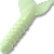 Силиконовая приманка MegaStrike Twin Tail 4"(10см) White 10шт.