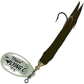 Блесна Mepps Aglia Flying C AG/NR (серебро/черный) №1 (10г)