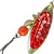 Блесна Mepps Aglia Long Redbo OR (золото) №0 (2,5г)
