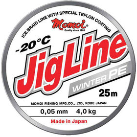 Шнур зимний Momoi JigLine Winter PE 25м 0.05мм 4кг