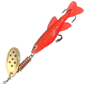 Блесна Mosca Canaro with Spinner GR (золото/красный) 3,5г