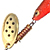 Блесна Mosca Canaro with Spinner GR (золото/красный) 3,5г