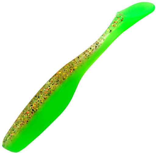 Виброхвост Mottomo Hitman 9см Lime Green (упаковка - 6шт)
