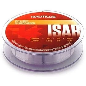 Леска Nautilus Isar Fluorocarbon Clear 50м 0.10мм (прозрачная)
