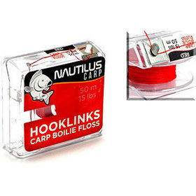 Поводковый материал Nautilus Carp Boilie Floss 50м (15lb) Red