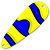 Блесна Pelican Jigging Spoon Blue Yellow Clown