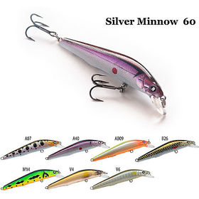 Воблер Raiden Silver Minnow 60F (3.1г) AB09