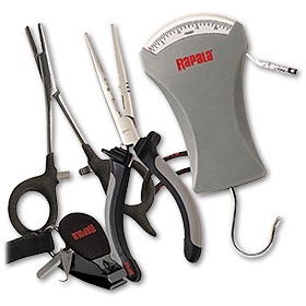 Набор Rapala RTC-6PFSС (плоскогубцы, щипцы, безмен, кусачки) 