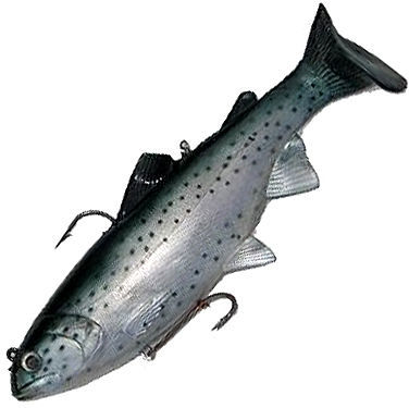 Виброхвост Reaction Strike Bass Harasser 6 (15.2см) VSF Medium Rainbow Trout