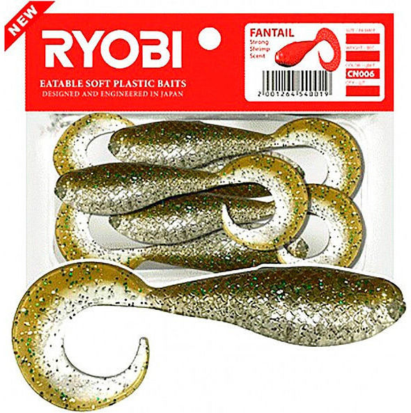 Риппер-твистер Ryobi Fantail (5.1 см) CN006 swamp bird (упаковка - 8 шт)