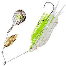 Блесна Savage Gear DaBush Spinnerbait 21g Yellow White Silver