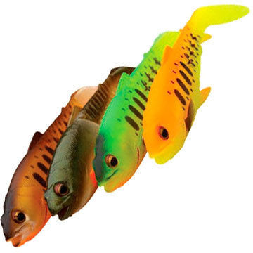 Мягкая приманка Savage Gear Craft Cannibal Paddletail 105 (10.5см) Dark Water (4шт)