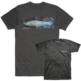 Футболка Simms DeYoung Seatrout T-Shirt (Charcoal Heather) р.L