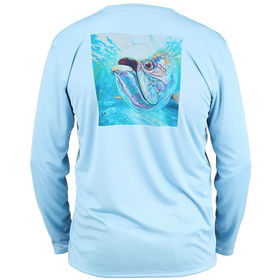 Термофутболка Simms Solar Tech Tee (Silver & Sun Faded Denim) р.3XL