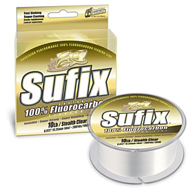 Леска монофильная Sufix Fluorocarbon (безцветная) 0,14мм